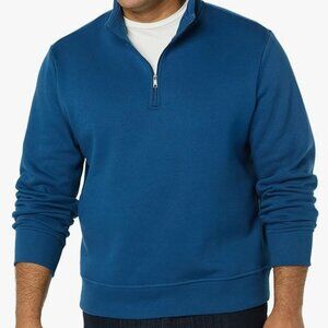 *NWT- Amazon Essentials Men's Long-Sleeve Quarter-Zip Fleece Sweatshirt. SZ L.
